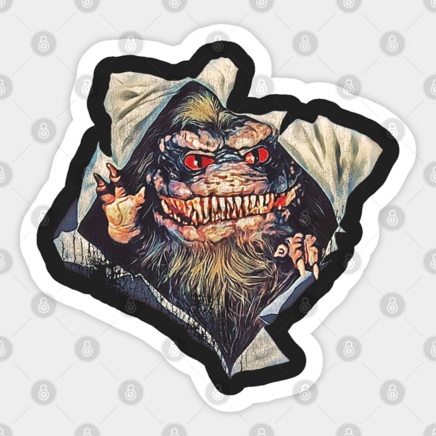 Critters Vintage 80s Cult Horror Film Sticker by darklordpug